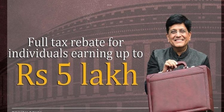 No Income Tax for income upto Rs. 5 lakh for F.Y. 2019-20?