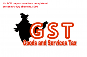 No Rcm on purchase from unregistered person