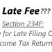 Penalty u/s 234F for late filing of income tax return along with some disadvantages