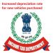 Higher Depreciation for new vehicles purchased in Income Tax w.e.f. 23rd August 2019
