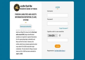 FLA return filing due date extended to 31.07.2020 by RBI