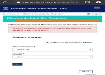 GST website only stores your data for 3 years | July 2017 Electronic Liability register data removed