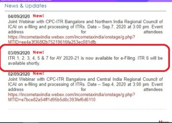 ITR 7 is now available on e filing website | Who can file it?