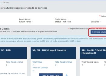 Auto-population of e-invoice details into GSTR-1