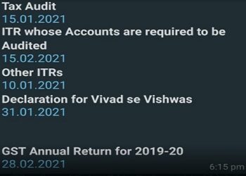 Due date for income tax return, Income tax audit and GST annual return extended