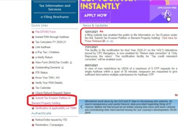 CBDT provides facility to file online complaint against Tax evasion, benami properties and undisclosed foreign assets