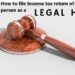 How to register as a legal heir on e filing website and file Income tax return | Who can register as a legal heir?