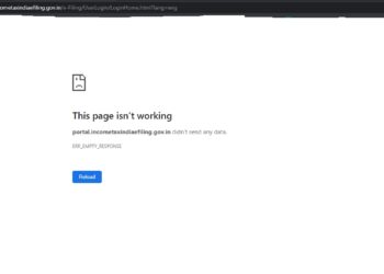 Income tax website not working on the last day of financial year 31.03.2021