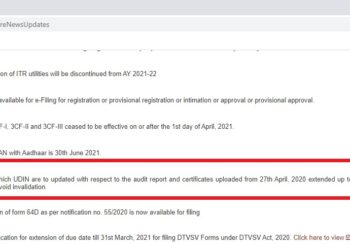 Due date extended for updating UDIN of Audit report and related certificates till 30.04.2021