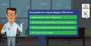 Pre requisites for registering DSC on e-filing portal