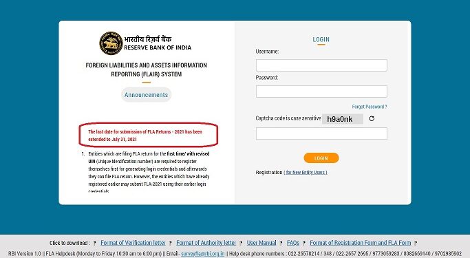 FLA return due date extended to 31.07.2021 from 15.07.2021 for 2020-21