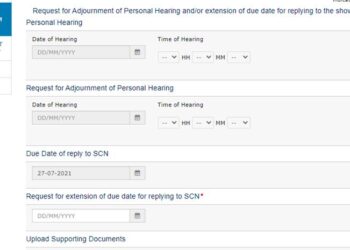 Seek adjournment online in GST