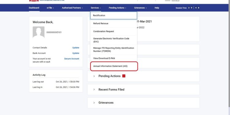 Annual Information statement (AIS) has been rolled out by CBDT on compliance portal to replace Form 26AS